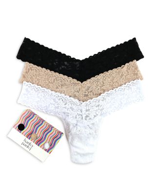 Hanky Panky - Signature Lace Low Rise Thongs, Set of 3