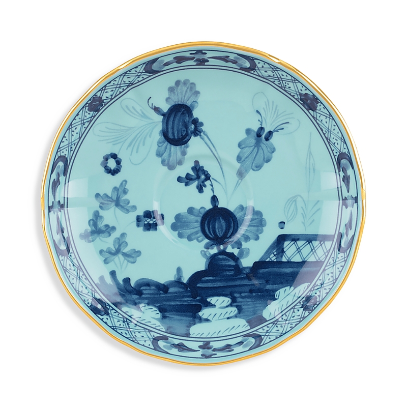 Ginori 1735 Blue Oriente Italiano Espresso Saucer In Iris