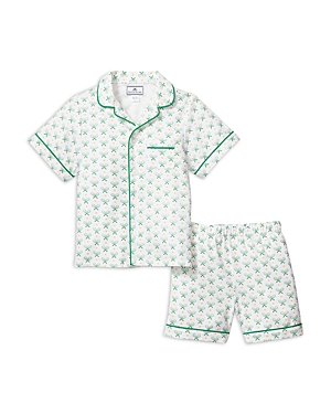 Shop Petite Plume Unisex Match Point Pajama Short Set - Little Kid, Big Kid In Green
