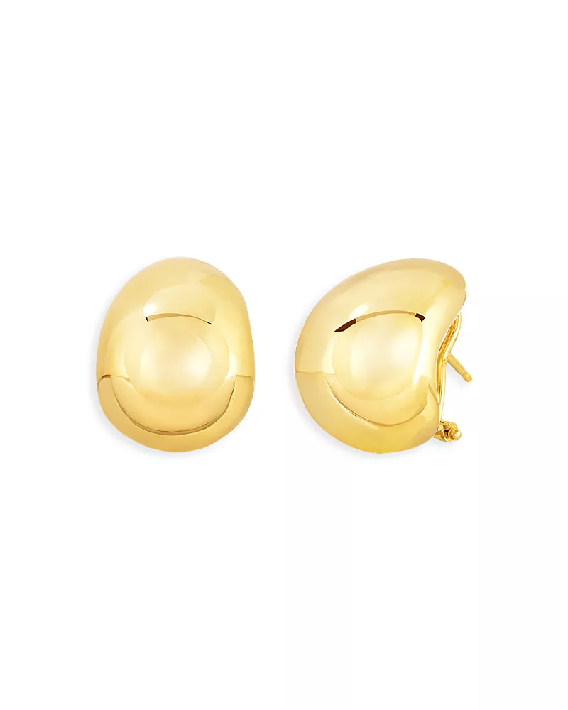 Roberto Coin 18K Yellow Gold Bold J Hoop Earrings