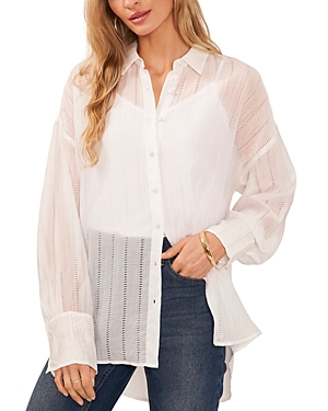 Vince Camuto Sheer Button Up Shirt