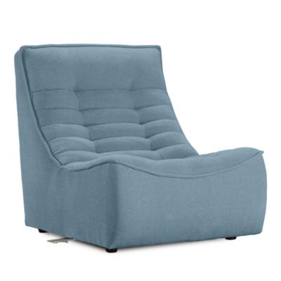 Trattino Armless Fabric Chair