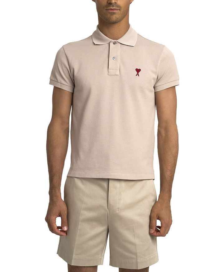 AMI Ami De Coeur Logo Polo Shirt | Bloomingdale's