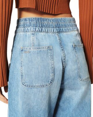 Mima High Rise Straight Jeans in Blue Jeans