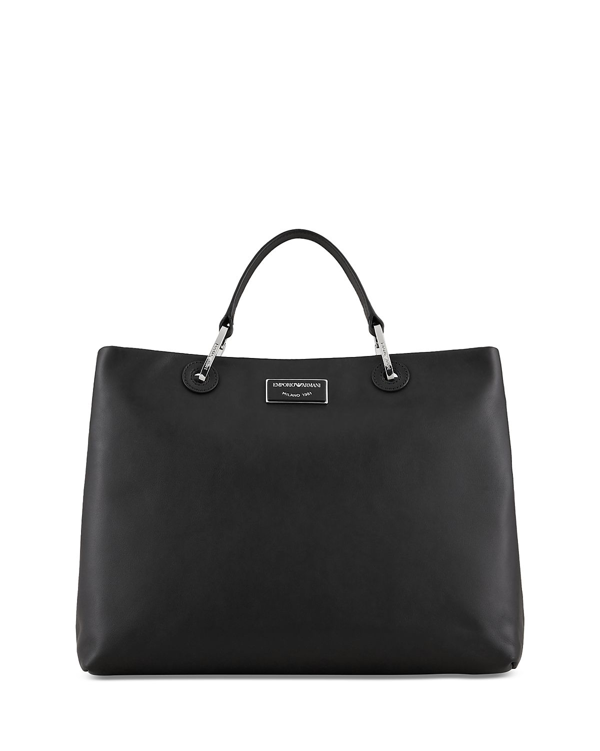 Emporio Armani Asv Medium Myea Leather Shopper Bag