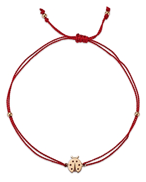 Zoe Chicco Midi Bitty Ladybug Red Cord Bracelet