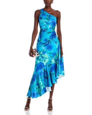 one shoulder formal dress long Sexy One Shoulder Satin Side Slit Long Evening Prom Dresses P1755 –  PreppyDress