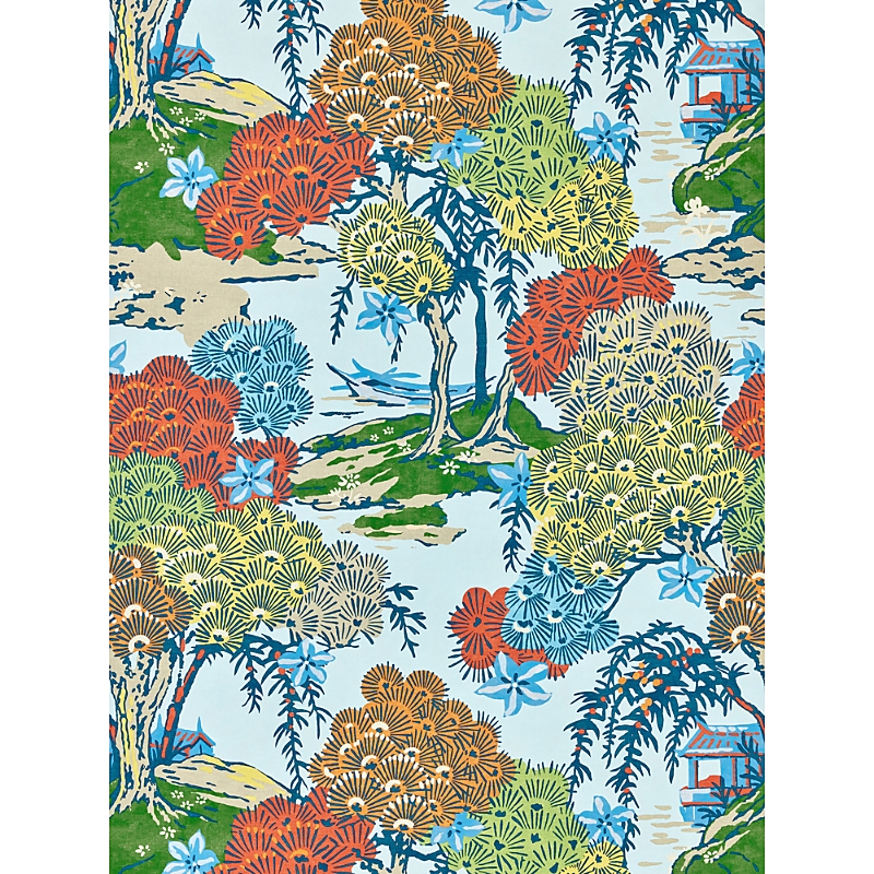 Scalamandre Sea Of Trees Wallcovering In Green