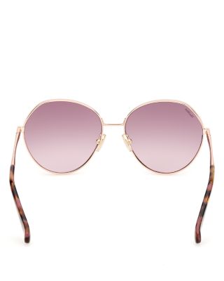 Menton Gradient Round Sunglasses, 57mm