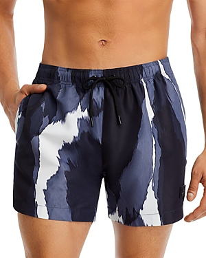 Shop Hugo Bull 4.7 Swim Shorts In Black