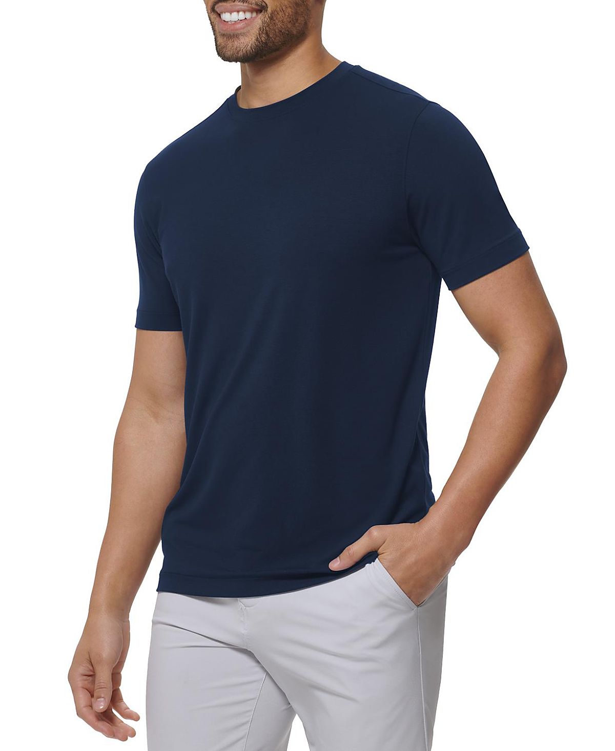 Mizzen+Main Knox Ss T-Shirt Navy Solid