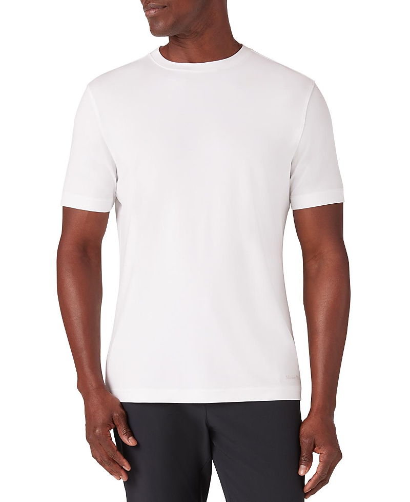 Mizzen + Main Knox Solid White Performance T-shirt In White Solid