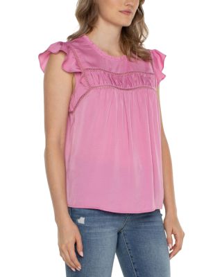 Flutter Sleeve Woven Top