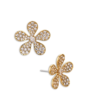 Nadri Spring Shine Daisy Large Stud Earrings In Gold