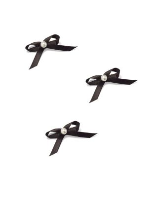 LELET NY - Ashley Crystal Mini Bow Barrettes, Set of 3