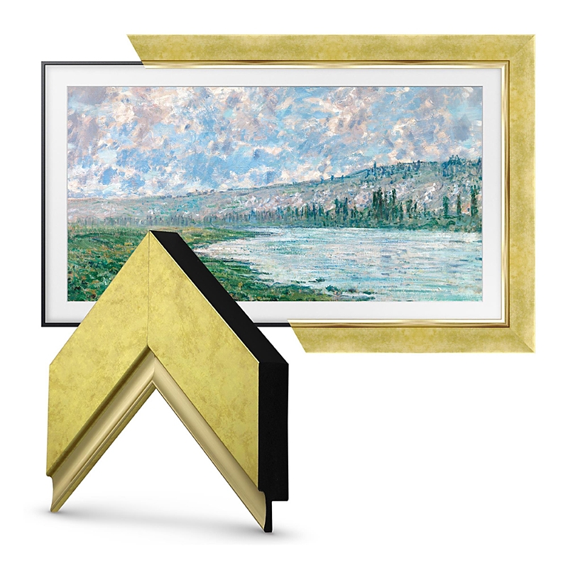 Deco Tv Frames 65 Frame For Samsung The Frame Tv 2021-2024 In Contemporary Gold