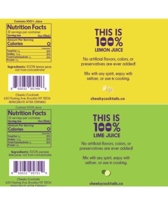 4 Bottle Set (2 Lemon, 2 Lime) - 4oz