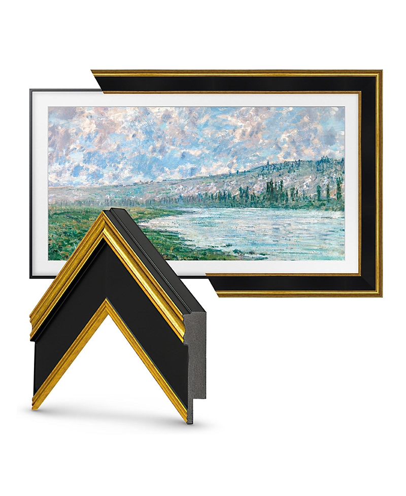 Deco Tv Frames 65 Frame For Samsung The Frame Tv 2021-2024 In Antique Gold Black