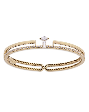 Miseno Jewelry 18k Yellow Gold Procida Diamond Bangle Bracelet