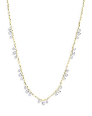 Meira T - 14K Yellow Gold Scattered Diamonds Necklace, 18"