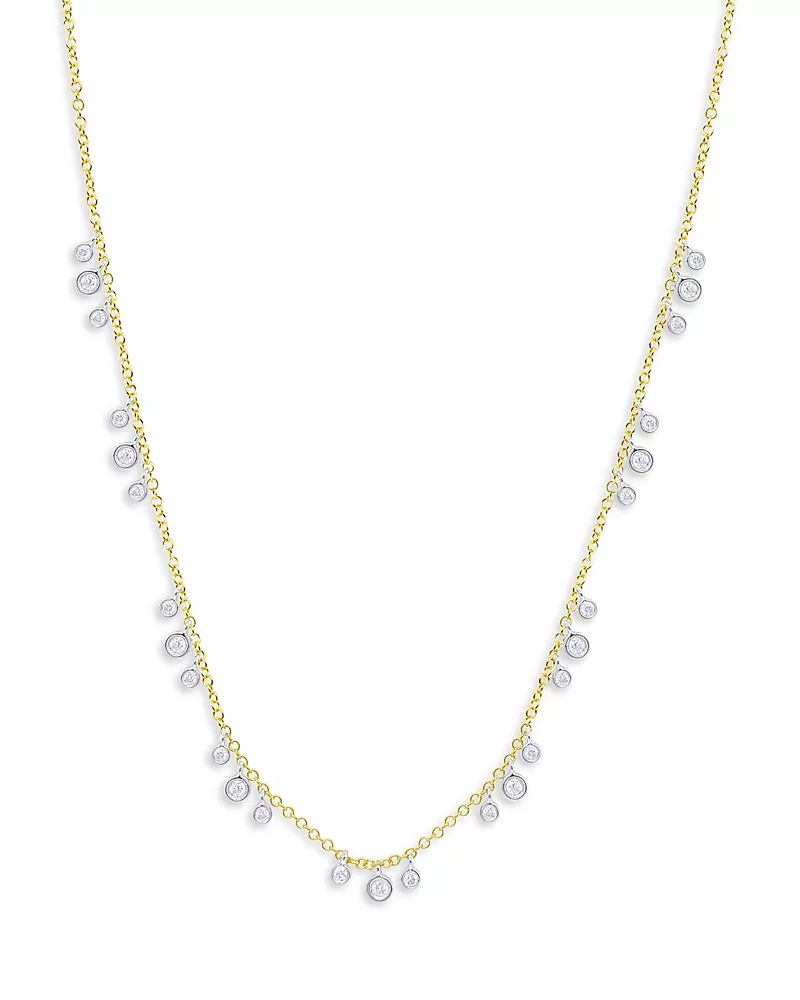 Meira T 14K Yellow Gold Scattered Diamonds Necklace, 18