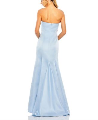 Statement Bow Strapless Mermaid Gown