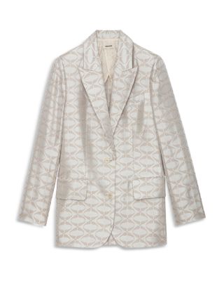 Vicka Jacquard Wings Blazer
