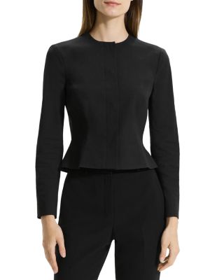 Theory - Cropped Peplum Jacket