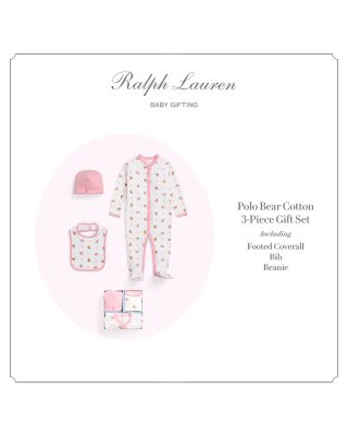 Polo Girls' Cotton 3-Piece Gift Set - Baby
