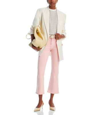 FRAME Le Crop High Rise Cropped Mini Bootcut Jeans in Washed