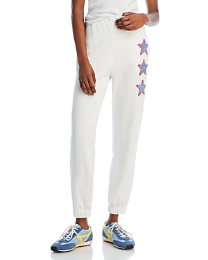 Shop Vintage Havana French Terry Joggers In White