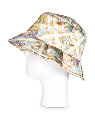 Kurt Geiger Pastel Chain & Shell Satin Bucket Hat KENSINGTON BUCKET HAT Pastel Nylon Bucket Hat by KURT GEIGER  main image 4