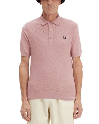 Fred Perry Cotton Textured Knit Regular Fit Polo Shirt