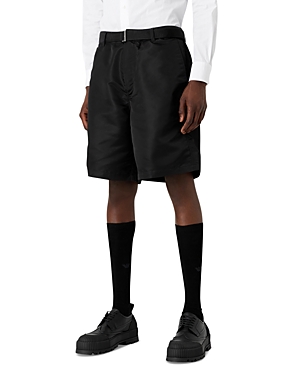 Emporio Armani Nylon Regular Fit Belted Bermuda Shorts
