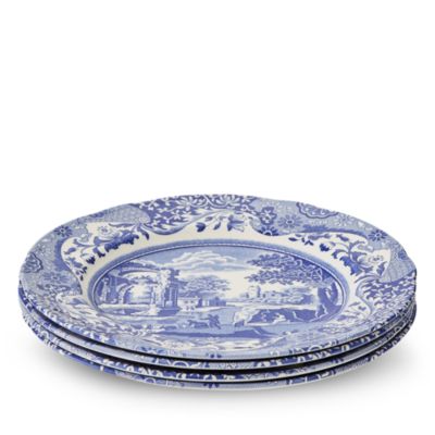 Blue Italian Luncheon Plate, Set of 4
