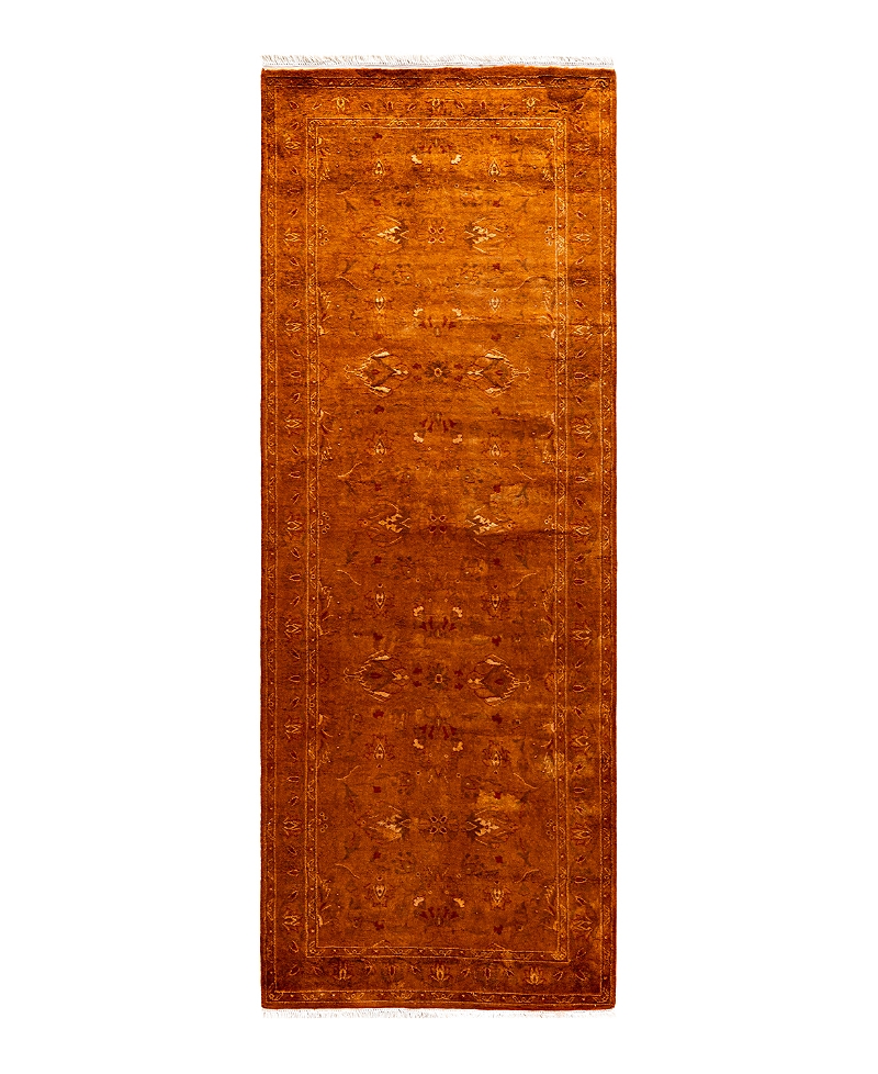 Bloomingdale's Fine Vibrance M1035 Runner Area Rug, 2'7 X 7'2 In Gold