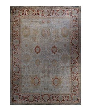 Shop Bloomingdale's Fine Vibrance M1417 Area Rug, 9'3 X 12'5 In Gray