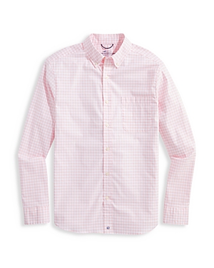 Shop Vineyard Vines Gingham On-the-go Brrr Classic Fit Shirt In D224 Flami
