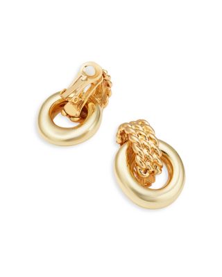 Donut Doorknocker Clip On Earrings