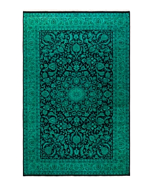 Shop Bloomingdale's Fine Vibrance M1171 Area Rug, 6'1 X 9'3 In Green