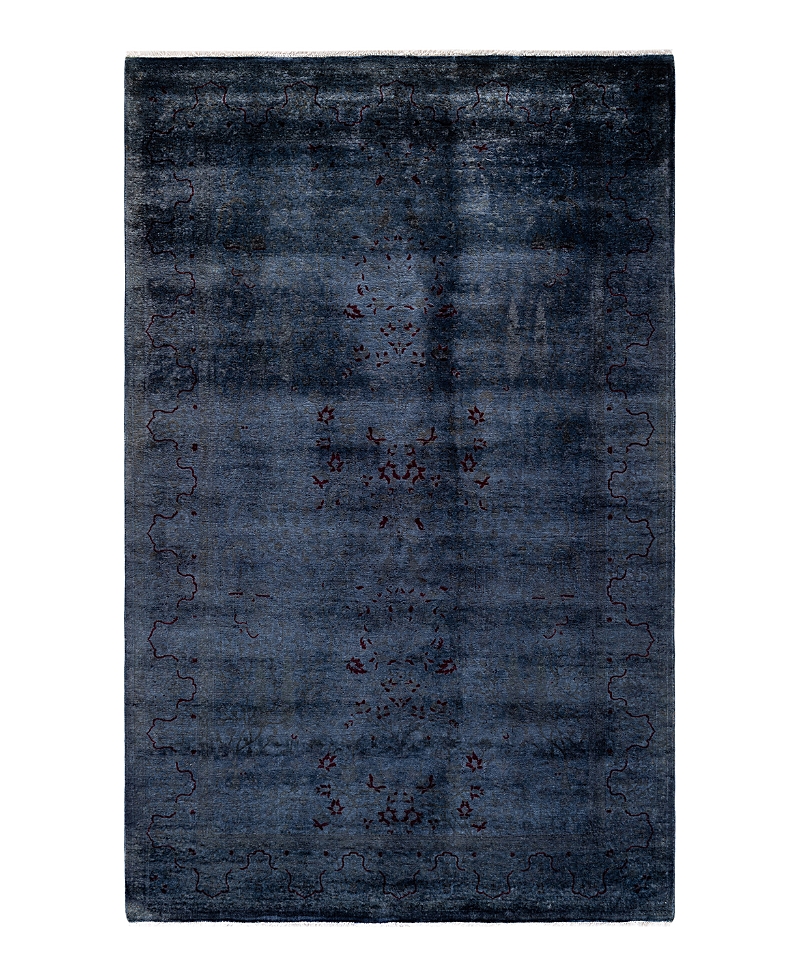 Bloomingdale's Fine Vibrance M1231 Area Rug, 4'9 X 7'7 In Blue