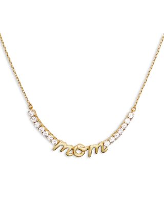 kate spade new york Love You, Mom Mom Necklace, 17-20