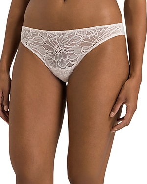 Shop Hanro Marilyn Floral Lace Thong In Morning Glory