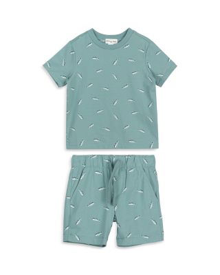 Miles The Label - Boys' 2-Pc. Fishbone Tee & Shorts Set - Little Kid