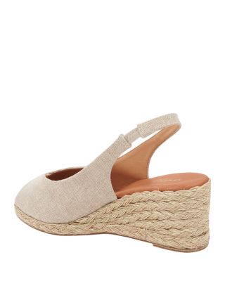 Women's Audrey Slip On Slingback Espadrille Wedge Pumps