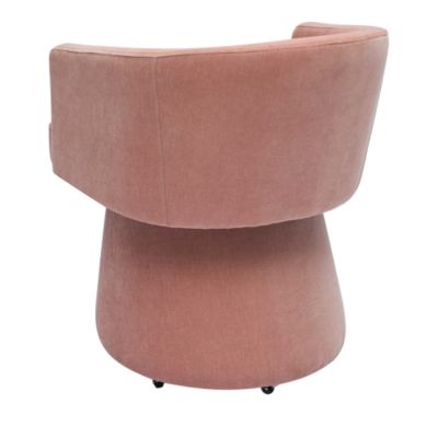 Kristen Upcycled Chenille Rolling Desk Chair