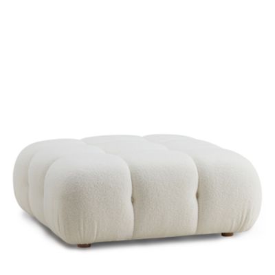  Calliope Faux Shearling Modular Ottoman