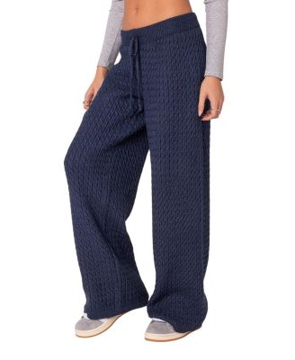 Portia Relaxed Cable Knit Pants
