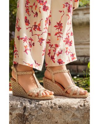 Women's Madina Strappy Raffia Woven Espadrille Wedge Sandals