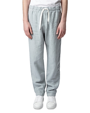 Zadig & Voltaire Pixels Linen Regular Fit Drawstring Pants